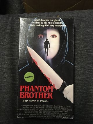 Rare Phantom Brother Vhs Horror Film B List Slasher Thriller Movie Unseen