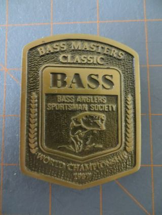 Rare Limited Edition 1987 Bassmaster Classic Participant Belt Buckle