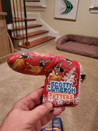 SCOTTY CAMERON / TITLEIST HULA GIRL PUTTER COVER HEADCOVER 2012 MAHALO $$RARE $$ 3