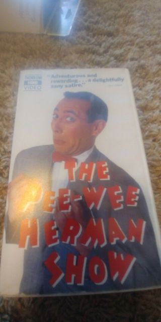 The Pee - Wee Herman Show - Vhs - Hbo Cannon Video - Rare - Never On Dvd Hard Case