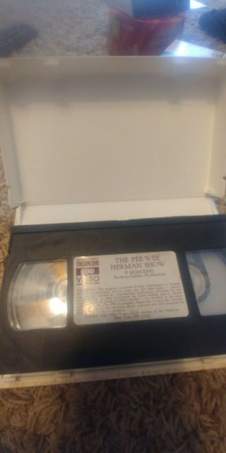 The Pee - Wee Herman Show - VHS - HBO Cannon Video - RARE - Never on DVD hard case 3