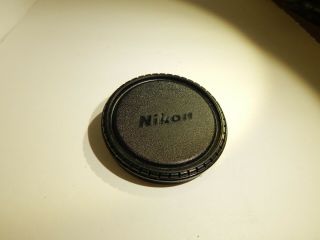 Rare Nikon 70mm Nikon Push - On Black Plastic Front Lens Cap - Ex