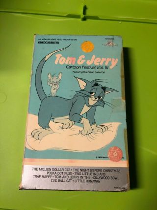 Tom And Jerry Cartoon Festival Part 3 Vhs Oop Rare Htf