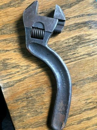 Unusual Old/vintage Robinson Offset Adjustable Wrench Rare Antique Farm Tool