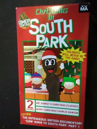 South Park - Christmas In South Park (vhs,  2000) Rare - Comedy Central
