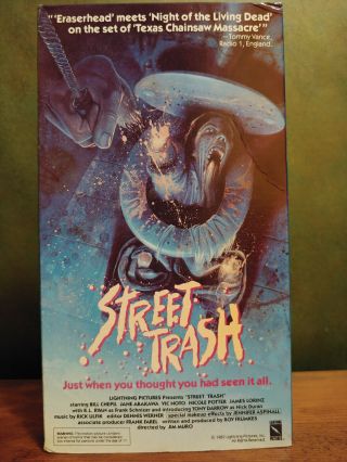 Street Trash Vhs Lightning Video Rare Cult Horror 1987
