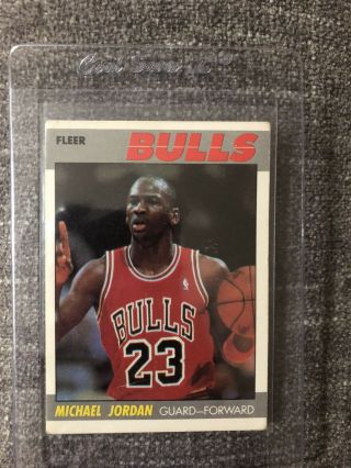 1987 Fleer Basketball Michael Jordan 59 Great Rare Card