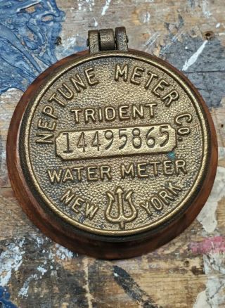 Antique Neptune Meter Co Trident Water Meter