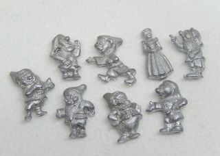 Vintage Snow White & 7 Dwarves Nursery Toys Dollhouse Miniature 1:12