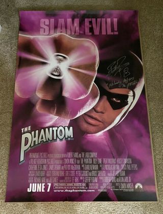Rare The Phantom Billy Zane Signed Poster 27x40 Photo Proof
