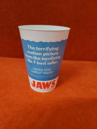 Rare Vintage 1975 Jaws Movie Promotional Slurpee Cup / Tumbler Spielberg 2