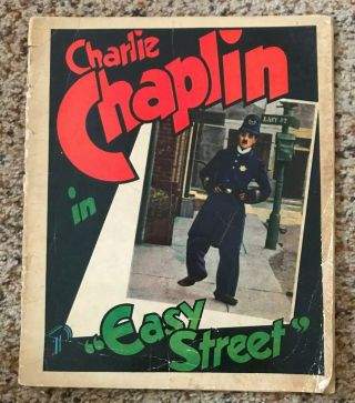Charlie Chaplin " Easy Street " Booklet - Rare - 1932