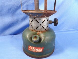 Vintage 1956 Coleman Lantern 220E no globe Parts/Restore dated 10/56 2