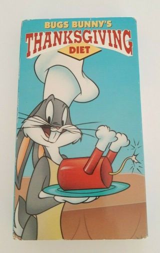 Bugs Bunnys Thanksgiving Diet (vhs 1991) Looney Toons Cartoon Rare