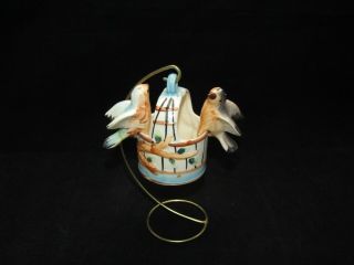 Rare Vintage Birds In Hanging Cage Salt And Pepper Shakers 4 Piece Set Japan