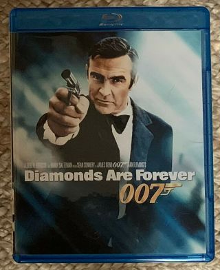 Diamonds Are Forever (blu - Ray) Sean Connery 007 James Bond Rare