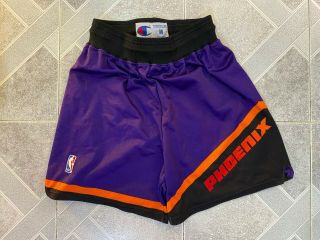 Rare Authentic Champion Phoenix Suns Shorts Size Medium
