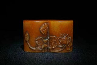 Chinese Natural Shoushan Stone Handmade Exquisite Seal 11230