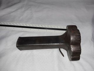Vintage/antique 3 1/2 Inch Clover Shape Punch Hand Leather Tool