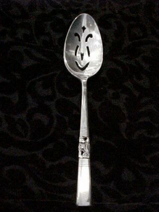 1948 Vintage Community Oneida Morning Star Silverplate Pierced Serving Spoon