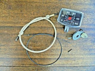 57 Western Flyer Bicycle Speedometer 26 " Drive & Cable Rare Type Schwinn Starlet