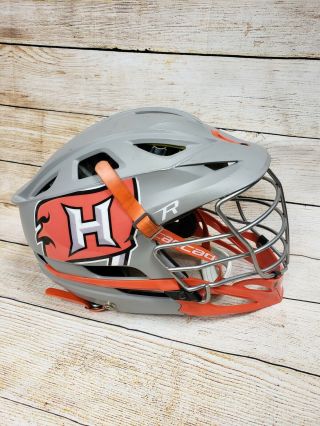 Rare.  Hoover Bucaneers Lacrosse Lax Helmet Cascade R Game Worn - Unique