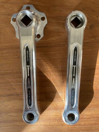 Vintage Specialites T.  A.  Very Rare 150mm Cyclotouriste Left And Right Crank Arms