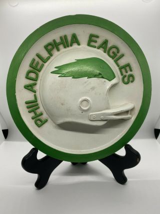 Rare Vintage Philadelphia Eagles Helmet Plaster Plaque