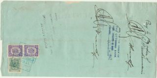 CYPRUS - EGYPT Rare Ottoman Bank Transfer Tied 2 p.  as Revenue Limassol 1942 3