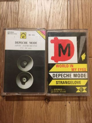 Depeche Mode Cassette Set Of 2 Rare Remixes And Instrumental