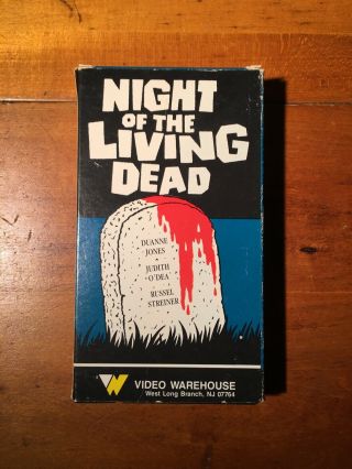Night Of The Living Dead Vhs Video Warehouse Vintage Rare