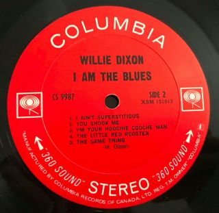 Willie Dixon I AM THE BLUES Rare Blues LP Columbia 3