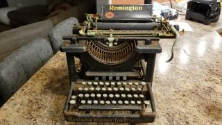 Old Vintage Antique 1914 - 1917 Remington Standard Typewriter No.  10.  Rare
