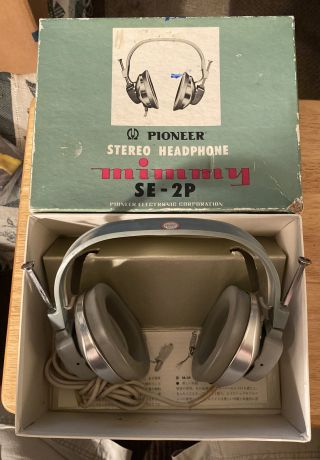 Pioneer Stereo Headphones Mimmy Se - 2p Rare Vintage Made In Japan