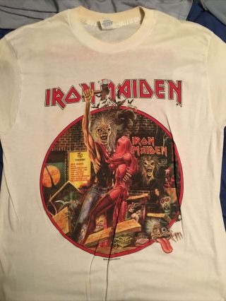 90s Iron Maiden Rare Bring Your Daughter To The Slaughter T - Shirt Vintage