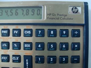 Ultra Rare Hewlett Packard HP 12c Financial Calculator Prestige 02 3