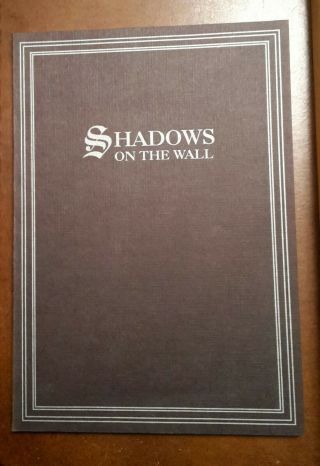 Dark Shadows: Shadows On The Wall By Art Wallace / 1st Edition/ Rare)