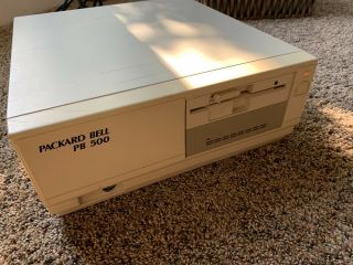 Rare Vintage Packard Bell Pb 500 Pb500 Computer - Powers On