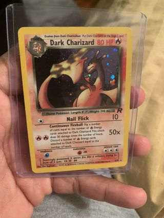 Dark Charizard Holographic Pokemon Card 4/82 Rare Holo Charizard