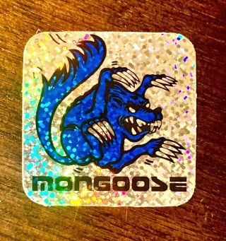Mongoose Bmx - Vintage 80’s Sticker Prism Decal Rare Bike