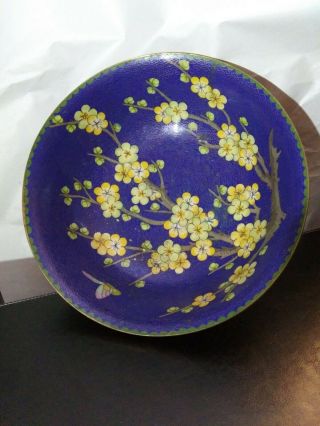 A Chinese Vintage Cloisonne Bowl 10 Inches Diameter
