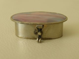 Vintage Sterling Mexico Pill Box