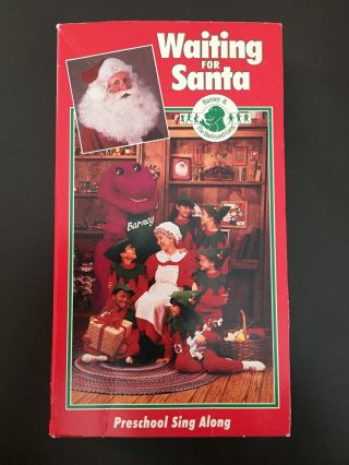 Barney - Waiting For Santa (vhs) 1990 Release - Rare