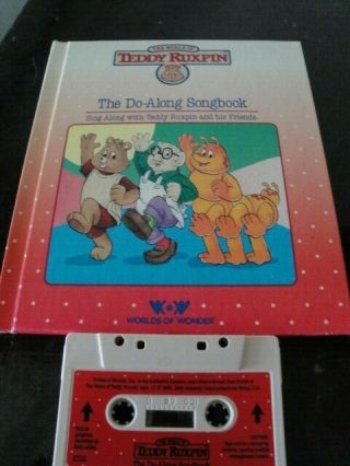 Teddy Ruxpin The Do Along Songbook Book And Cassette Exc Cond