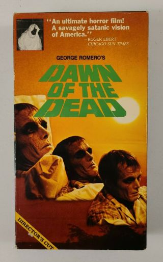 George Romero’s Dawn Of The Dead Vhs Rare Republic Pictures Director 