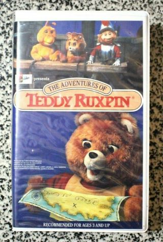 The Adventures Of Teddy Ruxpin (rare Clamshell) Vhs 1986 Live Action Kids Show
