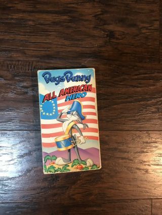 Rare Vintage 1981 Bugs Bunny All American Hero Vhs Tape