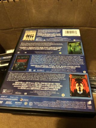 The Craft/Monster High/Fright Night/Brainscan (DVD 4 - Disc Set) rare oop horror 2