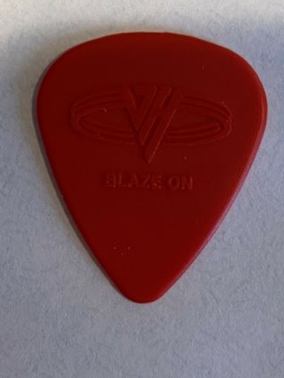Eddie Van Halen 2004 Mold Injected Blaze On Bring On The Donkey Rare Guitar Pick