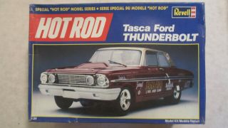 Revell Open Box Unbuilt 1/25 Scale Model Kit 1964 Ford Thunderbolt Tasca Ford